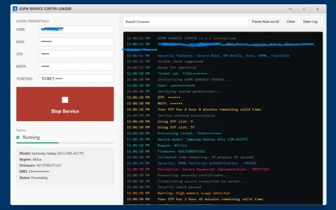 Rent a GSPN Account (Samsung IMEI/FRP) – Full API Access + Web Panel (Admin/Reseller/User) 4