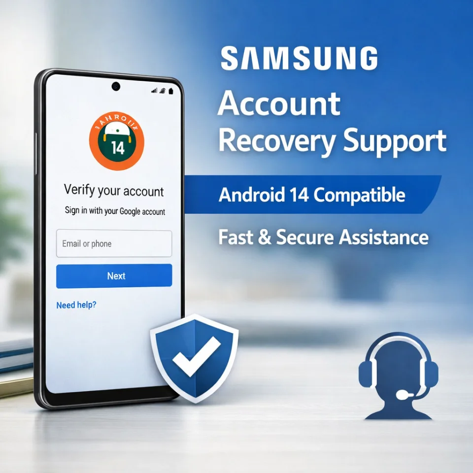 Samsung FRP Reset (Android 14) – Fast Google Lock Removal Service