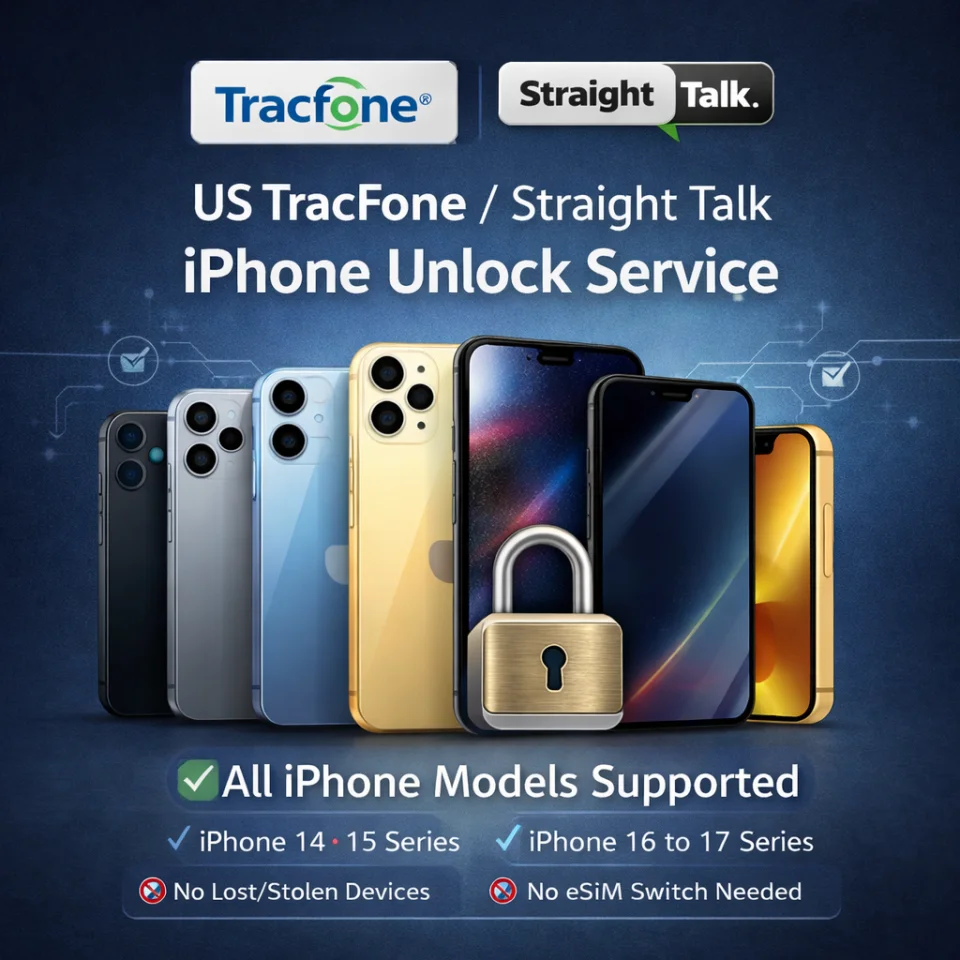 US TracFone / Straight Talk iPhone Unlock Service (All Models)
