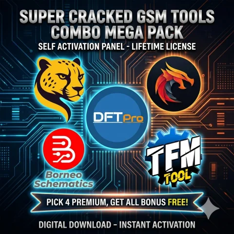 Super Cracked GSM Tools Combo Mega Pack Self Activation Panel